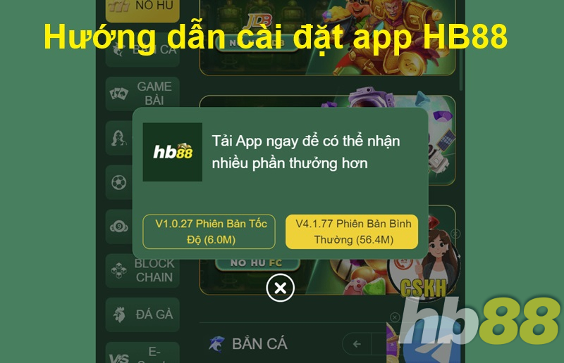 Hướng dẫn cài đặt app HB88